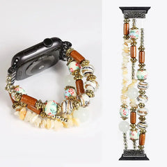 Fashion Beads Jewelry Bracelet Strap for Apple Watch Band - 36 Colors -