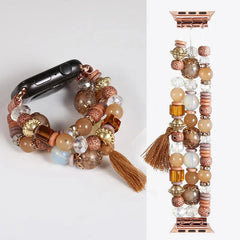 Fashion Beads Jewelry Bracelet Strap for Apple Watch Band - 36 Colors -
