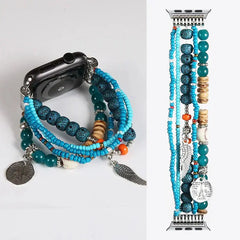 Fashion Beads Jewelry Bracelet Strap for Apple Watch Band - 36 Colors -
