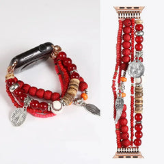 Fashion Beads Jewelry Bracelet Strap for Apple Watch Band - 36 Colors -