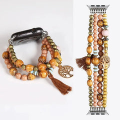 Fashion Beads Jewelry Bracelet Strap for Apple Watch Band - 36 Colors -