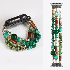 Fashion Beads Jewelry Bracelet Strap for Apple Watch Band - 36 Colors -