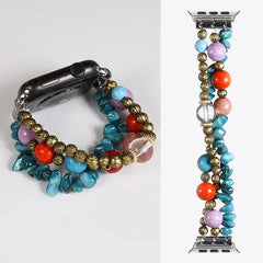 Fashion Beads Jewelry Bracelet Strap for Apple Watch Band - 36 Colors -