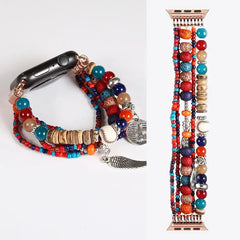 Fashion Beads Jewelry Bracelet Strap for Apple Watch Band - 36 Colors -