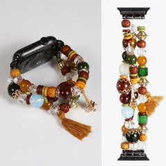 Fashion Beads Jewelry Bracelet Strap for Apple Watch Band - 36 Colors -
