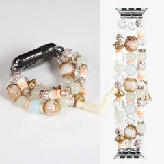 Fashion Beads Jewelry Bracelet Strap for Apple Watch Band - 36 Colors -
