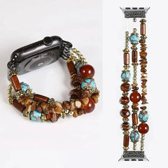 Fashion Beads Jewelry Bracelet Strap for Apple Watch Band - 36 Colors -