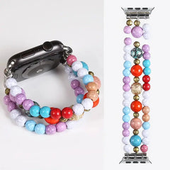 Fashion Beads Jewelry Bracelet Strap for Apple Watch Band - 36 Colors -