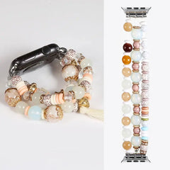 Fashion Beads Jewelry Bracelet Strap for Apple Watch Band - 36 Colors -