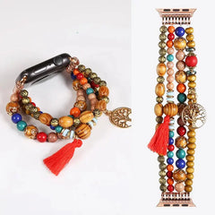 Fashion Beads Jewelry Bracelet Strap for Apple Watch Band - 36 Colors -