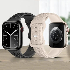 Flower Silicone Apple Watch Bands - 24 color options 38mm - 49mm -