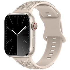 Flower Silicone Apple Watch Bands - 24 color options 38mm - 49mm -