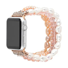 Load image into Gallery viewer, Ivory Pearl & Rhinestone Crystal Bracelet Strap for Apple Watch Band - 7 Colors Axios Bands
