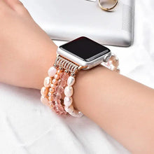 Load image into Gallery viewer, Ivory Pearl & Rhinestone Crystal Bracelet Strap for Apple Watch Band - 7 Colors Axios Bands