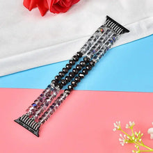 Load image into Gallery viewer, Ivory Pearl & Rhinestone Crystal Bracelet Strap for Apple Watch Band - 7 Colors Axios Bands
