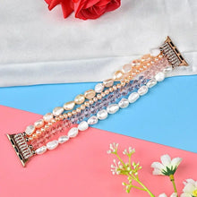 Load image into Gallery viewer, Ivory Pearl & Rhinestone Crystal Bracelet Strap for Apple Watch Band - 7 Colors Axios Bands