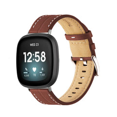 Leather Fitbit Band For Versa, Versa 2, Versa Lite - 10 color options -