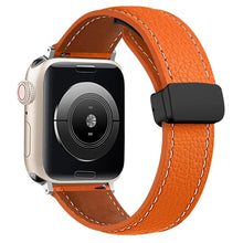 Load image into Gallery viewer, Leather Magnetic Buckle Strap for Apple Watch - 8 color options 38mm - 49mm Axios Bands