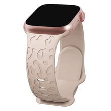 Load image into Gallery viewer, Leopard Engraved Silicone Apple Watch Bands - 15 color options 38mm - 49mm Axios Bands