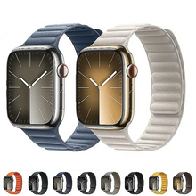 Load image into Gallery viewer, Magnetic Leather Apple Watch Bands - 50 color options 38mm - 49mm Axios Bands
