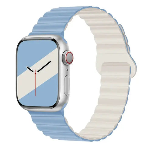 Magnetic Silicone Apple Watch Bands - 19 color options 38mm - 49mm -