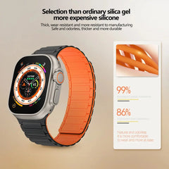Magnetic Silicone Apple Watch Bands - 5 color options 38mm - 49mm -