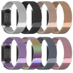 Magnetic Stainless Steel Bands For Fitbit Charge 5 & 6 - 9 Color Options -