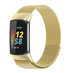 Magnetic Stainless Steel Bands For Fitbit Charge 5 & 6 - 9 Color Options -
