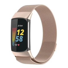Magnetic Stainless Steel Bands For Fitbit Charge 5 & 6 - 9 Color Options -