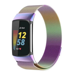 Magnetic Stainless Steel Bands For Fitbit Charge 5 & 6 - 9 Color Options -