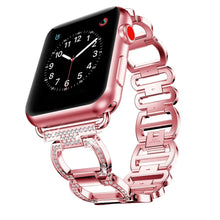 Load image into Gallery viewer, Metal Diamond Stainless Steel Loop Apple Watch Band - 4 Color Options 38mm - 49mm Axios Bands