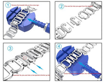 Load image into Gallery viewer, Metal Diamond Stainless Steel Loop Apple Watch Band - 4 Color Options 38mm - 49mm Axios Bands