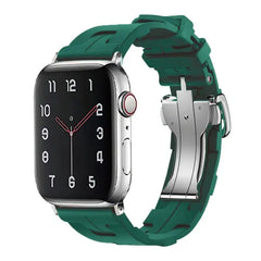 Original Soft Rubber Strap with Metal Buckle for Apple Watch Band -