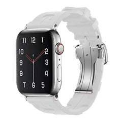 Original Soft Rubber Strap with Metal Buckle for Apple Watch Band -