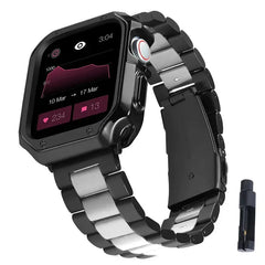 Premium Stainless Steel Band + Case for Apple Watch Ultra 2, 38mm to 49mm - 14 Colors -