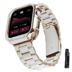 Premium Stainless Steel Band + Case for Apple Watch Ultra 2, 38mm to 49mm - 14 Colors -