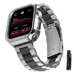 Premium Stainless Steel Band + Case for Apple Watch Ultra 2, 38mm to 49mm - 14 Colors -