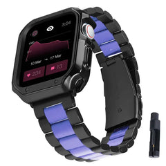 Premium Stainless Steel Band + Case for Apple Watch Ultra 2, 38mm to 49mm - 14 Colors -