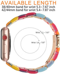Resin Apple Watch Bands - 35 color options 38mm - 49mm -