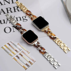 Resin Stainless Steel Premium Lightweight Wristband for Apple Watch Band -