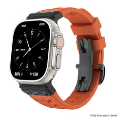 Fluoro rubber Folding Buckle Strap for Apple Watch Watch Band - 14 Colors -