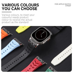 Fluoro rubber Folding Buckle Strap for Apple Watch Watch Band - 14 Colors -