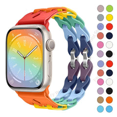 Silicone Apple Watch Band - 34 color Options 38mm - 49mm -