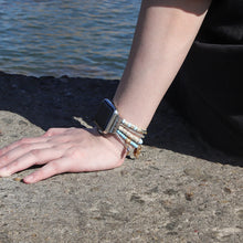 Load image into Gallery viewer, Elastic Beaded Apple Watch Bands - 4 color options 38mm - 49mm