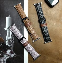 Leather Apple Watch Band - 8 Color Options 38mm - 49mm -