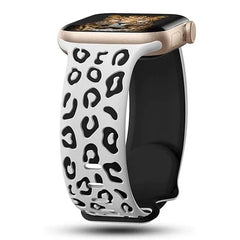 Engraved Two-Tone Silicone Band - 11 color options - 38mm-49mm -