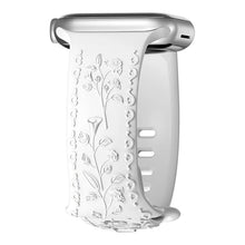 Load image into Gallery viewer, Flower Silicone Apple Watch Bands - 24 color options 38mm - 49mm