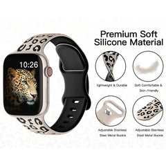 Engraved Two-Tone Silicone Band - 11 color options - 38mm-49mm -