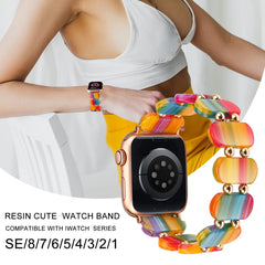Resin Apple Watch Band - 7 Color Options 38mm - 49mm -