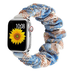 Scrunchie Elastic Nylon Apple Watch Band - 19 color options 38mm - 49mm -
